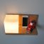 Multi-fuctional Wooden Wall Lamp wall light with Wooden Rack