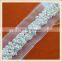 Wholesale custom pearl beaded white lace trim net embroidered for decoration