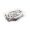 Metal simple 3D antique belt buckle clasp