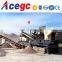 Mobile stone rock crushing plant,portable stone gravel sand making machine
