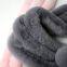 Joy Fashion Scarf Supplier Custom Women Winter Rabbit Faux Fur Scarf w Pompom