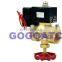 2 way Air gas copper solenoid valve with Manual emergency switch G1/2 3/4" inch Plastic energy saving coil full brass valve N.C