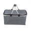 High quality food collapsible basket 600d material picnic basket bag