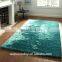 SHAGGY SOLID 150D SILKY RUG - TEAL BLUE