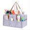 large size felt diaper caddy for tote bag with PU leather handle