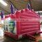 6mL*5mW*4.5mH Popular Pink Inflatable Bouncy Castle With Slide