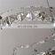 Luxury Modern LED Ceiling Light K9 Crystal Stainless Steel Pendant Lighting Dining Room Chandelier Contemporary Adjustable Stain