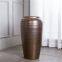 European Style Grown Black Stripe Large Floor Ceramic Vase Decor For Hotel Indoor