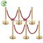 theater stanchion post rail gold stanchions with red rope