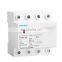 3P 63A 380V Three Phase Din rail automatic recovery reconnect over voltage under voltage protective protect protector relay