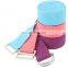 Custom colored 100 % cotton yoga belt with Metallic adjuster for stretching asanas