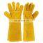 Red Hand Safety Welding Gloves Supplier Price Heat Resistant Leather Welding Gloves for Welder