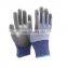 Leve 5 Grey PU coating HPPE Anti Cut Gloves