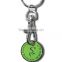 Manufacter Promotional Shopping Cart Trolley Coin Custom Metal Keychain/Coin Holder Keychain