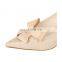 2020 Elegant model new style women shoes design bow tie ladies heel pointed toe footwear sandals made in Spain