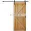 Sliding Barn Door Hardware System Pine Wood Single Barn Door