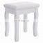 vanity stool white baroque padded dressing table chair