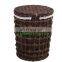 China Factory Wicker Straw Weave Laundry Basket With Lids