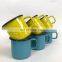 Wholesale personalized oem brand metal beer enamel cup custom logo