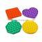 baby silicone autism special pure compression soft colorful square various shapes simple dimple popit fidget toy