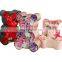 Innovate animal bear shape irregular empty flower decoration paper box for soap permanent flower