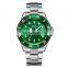 OULM HT6040 Men's Fashion&Casual Watch Japan Quartz Movement Stainless Steel Band Business Watch Auto Date