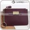 saffiano leather card holder clip place card sleeve with key chain