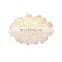 New Design Slice Shape White And Brass Finish For Living Room Decoration Iron Pendant Lamp
