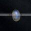 Natural Rainbow Moonstone Oval Cabochon Gemstone