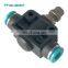 Factory Supplier Pneumatic 3 way Equal Tee Tube Connector