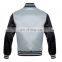 Baseball lettermen varsity jacket for men with leather sleeve custom embroidery patched logo