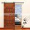 tempered glass vision wood sliding glass panel barn doors design