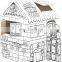Toy Paper House for Toddlers Diy Christmas Paper House Kids Cardboard Paper House