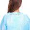 disposable waterproof gown long sleeve impermeable pp+pe isolation gown