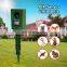 Solar Power  PIR Detection Ultrasonic Drive Animals Repeller for Dog Cat Bird Deer Squirrel Rat Skunk Vole