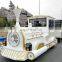 Farm tourist trackless train diesel / battery trackless train for sale