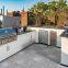 Customized Luxury Outdoor Stainless Steel Kitchen Cabinets With Gas Stove and bbq Grill