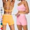 New Cross Back Sports Bra High Waist Butt Lift Leggings Yoga Suit Wholesale Gym Fitness Sets 2 Piece Yoga Set For Women