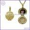 Wholesale Round Brass Photo Locket Pendant Necklace