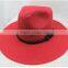 red special panama hats made with mixed crafts