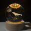 3D Creative Smart Control Wireless Lighting Crystal Ball Night Light LED Moon Lamp Home Decoration