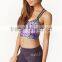 Crop Tops Wholesale Women Spaghetti Strap Leopard Print Strappy Crop Tops