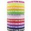 Hot sell star silicone rubber bracelet with a low price