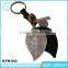 Vintage Bulk Cross Shape Key Chain Lanyard Leather Wholesale Key Ring