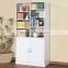 New fashion wooden glass display cabinet office filing cabinet wood bookcase (SZ-FCB343)