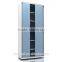 Upper Glass Swing Door Lower Tambour Door Steel Cupboard