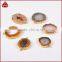 Fashion jewelry large geode slice necklace druzy connector wholesale jewelry