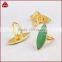 Fashion marquise natural chrysoprase ring