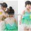 2016 girls summer princess dresses children cute floral baby clothing lace summer cloths SD--8