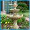 Artificial sandstone garden fountain